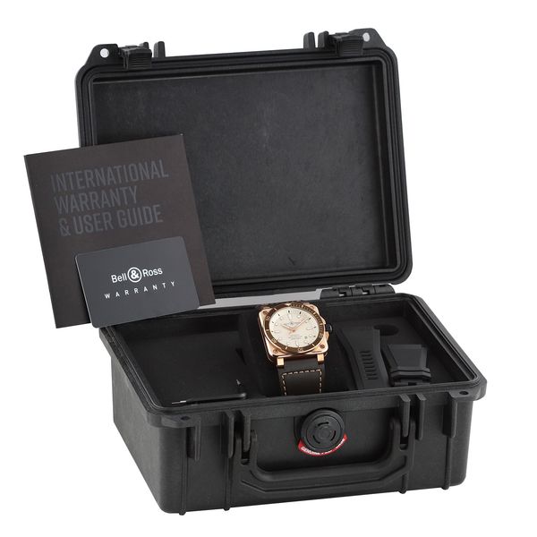Bell and Ross BR 03 BR0392-D-WH-BR/SCA